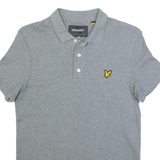 LYLE & SCOTT Mens Polo Shirt Grey S