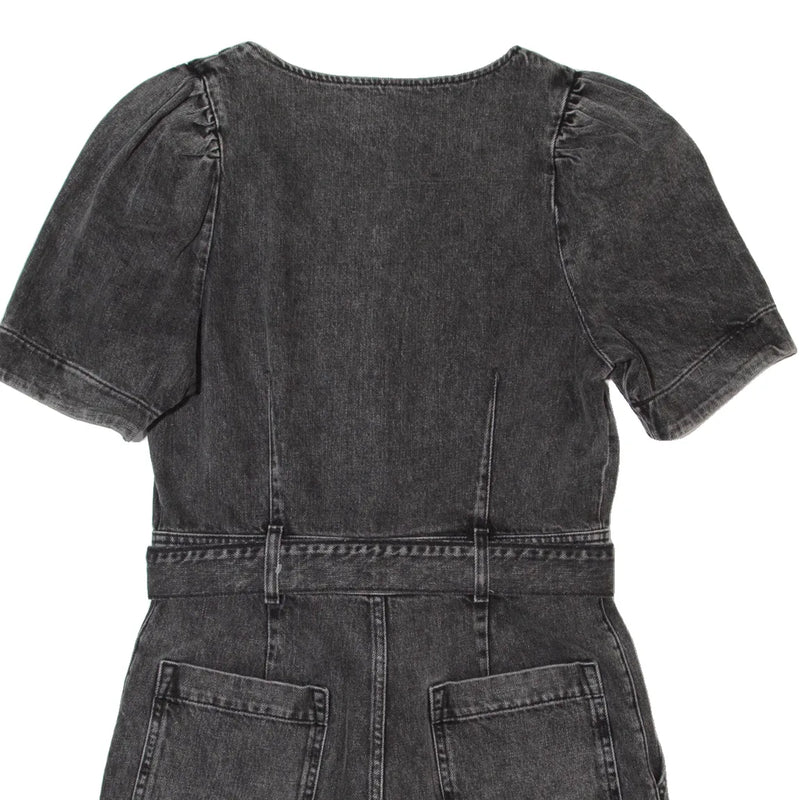 & OTHER STORIES Los Angeles Atelier Womens Playsuit Black Straight Denim S