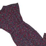 BODEN Womens Jumpsuit Black Floral Tapered UK 10