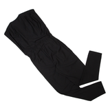 AMERICAN APPAREL Womens Jumpsuit Black Tapered XS