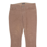 TOMMY HILFIGER Womens Corduroy Trousers Brown Regular Straight W32 L28