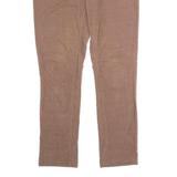 TOMMY HILFIGER Womens Corduroy Trousers Brown Regular Straight W32 L28