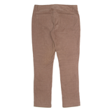 TOMMY HILFIGER Womens Corduroy Trousers Brown Regular Straight W32 L28