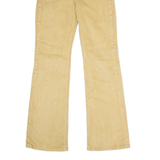 LEVI'S Ribcage Womens Corduroy Trousers Beige Regular Bootcut W24 L31