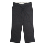 DICKIES 774 Workwear Womens Twill Trousers Black Classic Straight W34 L28