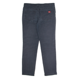 DICKIES Workwear Womens Twill Trousers Blue Regular Straight W34 L28