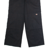 DICKIES Workwear Mens Twill Trousers Black Loose Straight W30 L27