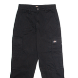 DICKIES Workwear Womens Twill Trousers Black Regular Straight W27 L28