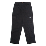 DICKIES Workwear Womens Twill Trousers Black Regular Straight W27 L28