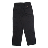 DICKIES Workwear Womens Twill Trousers Black Regular Straight W27 L28