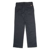 DICKIES Workwear Mens Twill Trousers Black Slim Straight W30 L32