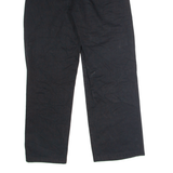 DICKIES Roll Crop Hem Workwear Womens Twill Trousers Black Straight W29 L29