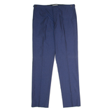 REISS Dotted Mens Trousers Blue Regular Straight W36 L34