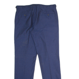REISS Dotted Mens Trousers Blue Regular Straight W36 L34