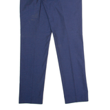 REISS Dotted Mens Trousers Blue Regular Straight W36 L34
