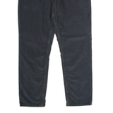 REISS Mens Corduroy Trousers Black Regular Straight W34 L28