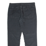 REISS Mens Corduroy Trousers Black Regular Straight W34 L28