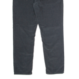 REISS Mens Corduroy Trousers Black Regular Straight W34 L28