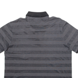 PIERRE CARDIN Pima Cotton Mens Polo Shirt Black Striped L