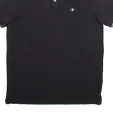 CHAMPION Mens Polo Shirt Black L