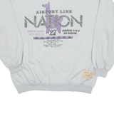 FLY 54 Mens Sweatshirt Grey Crew Neck M