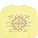 EDITH KUMAR Mens Sweatshirt Yellow Crew Neck M