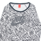 NIKE Womens Sweatshirt White S