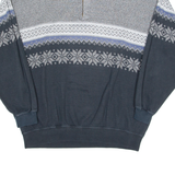 C&A 1/4 Zip Mens Sweatshirt Grey Collared XL