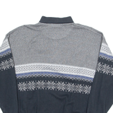 C&A 1/4 Zip Mens Sweatshirt Grey Collared XL