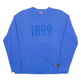 NIKE Barcelona FC Womens Sweatshirt Blue Crew Neck L