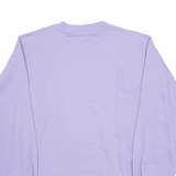 Womens Sweatshirt Purple Crew Neck L