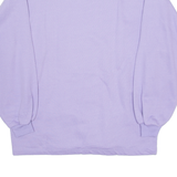 Womens Sweatshirt Purple Crew Neck L