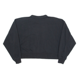NIKE Cropped Womens Sweatshirt Black Crew Neck M