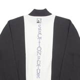 SECTION FUTUR Polar Bear Womens Sweatshirt Black High Neck 90s L