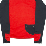 ADIDAS EQUIPMENT Mens Sweatshirt Red 1/4 Zip 90s M