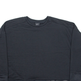 NIKE Lightweight Womens Sweatshirt Black Crew Neck L
