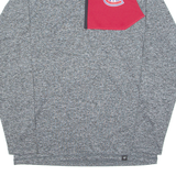 NHL Montreal Canadiens Mens Sweatshirt Grey 1/4 Zip USA M