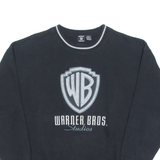 WARNER BROS Mens Sweatshirt Black Crew Neck L
