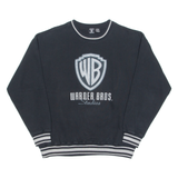 WARNER BROS Mens Sweatshirt Black Crew Neck L