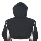 ADIDAS Cropped Womens Black Hoodie XS