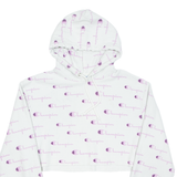 CHAMPION REVERSE WEAVE Cropped Womens Purple Hoodie M