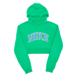 NIKE Cropped Womens Green Hoodie M