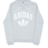 ADIDAS Womens Grey Hoodie UK 10
