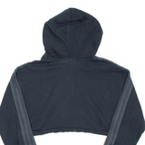 ADIDAS Cropped Womens Black Hoodie UK 6