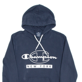 CHAMPION Mens Blue Hoodie XS