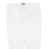 TOMMY HILFIGER Womens Trousers White Regular Straight W36 L24