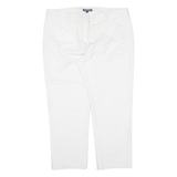 TOMMY HILFIGER Womens Trousers White Regular Straight W36 L24