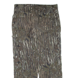 Realtree Woodland Camo Cargo Mens Trousers Green Relaxed Straight W38 L31