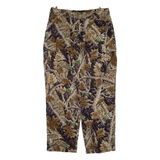 PRESTIGE Woodland Camo Cargo Mens Trousers Green Regular Straight W34 L29