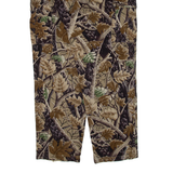 PRESTIGE Woodland Camo Cargo Mens Trousers Green Regular Straight W34 L29